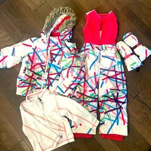 Girls size 4 Spyder ski set